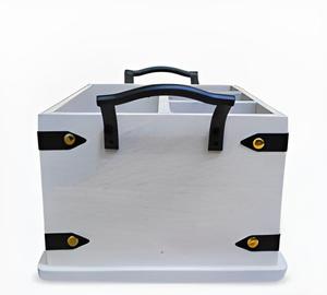 Venta a granel Caddy de madera blanca con asa Cocina Oficina Baño Organizador Soporte de mesa para cubiertos Cuchara Reposapiés Clips para ollas - Product Image 6