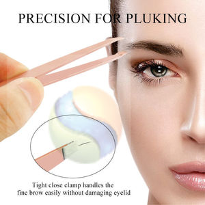 Peigne à sourcils en acier inoxydable durable pour le maquillage, l'entretien, peigne professionnel pour tailler les sourcils avec pince intégrée - Product Image 5