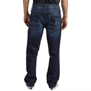 Jean en denim léger de haute qualité pour hommes coupe droite décontractée pantalon de tous les jours classique tenue confortable - Product Image 3