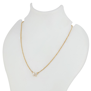 สร้อยคอจี้รูปผีเสื้อเพชรเพาะเลี้ยง 0.95 กะรัต ทองคำแท้ 14K สำหรับผู้หญิง เครื่องประดับหรูหรา รับรองโดย IGI - Product Image 2
