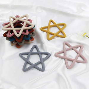 Juguete de Silicona para Bebés con Diseño de Pentagrama Multicolor 2026, Anillo de Dentición de Grado Alimenticio Libre de BPA para la Alimentación de Bebés - Product Image 5