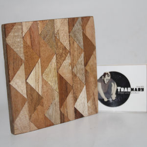 Tradtiony Pvt Ltd's Zigzag Acacia Wood <b>Coaster</b> MDF Table Mats Stone Paper Slate <b>Ceramic</b> Materials Bulk Packed Tradnary Pvt Ltd - Product Image 1