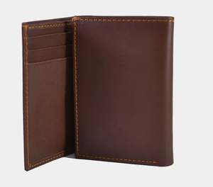 Cartera Bifold Delgada de Cuero Genuino para Hombre, Personalizada OEM, Protección RFID, Gran Capacidad, Ranuras para Tarjetas, Impermeable - Product Image 3