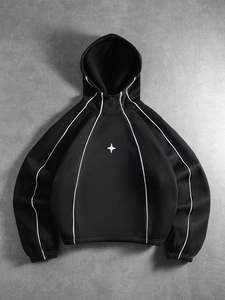 ผู้ผลิตเสื้อฮู้ดดี้แบบสั่งทำพิเศษ ทรงโอเวอร์ไซส์ ยูนิเซ็กซ์ ผ้าโพลีเอสเตอร์/คอตตอน 360 กรัม ระบายอากาศได้ดี เหมาะสำหรับฤดูร้อน แบบเรียบๆ สำหรับเพ้นท์ลาย สตรีทแวร์ ซันเฟด บลีช - Product Image 2