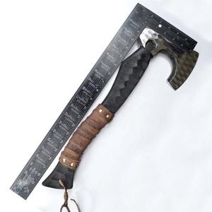 Hache de camping professionnelle en acier inoxydable, hache multifonctionnelle forgée à la main, hache à main avec housse de protection - Product Image 1