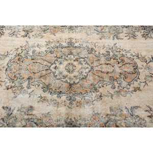 4.8x9.6 ft Vintage Rug, Rug, <b>Brown</b> Polka dot Rug <b>Wool</b> - Product Image 5