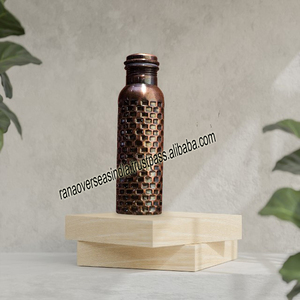 High Quality Pure Copper Drinking <b>Water</b> <b>Bottle</b> in Antique Black for Gym Office Hiking and Travel at Affordable Price - Product Image 4