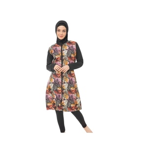 New Modest Swimwear for Muslim Women Comfortable Long Sleeve <b>Hijab</b> Burka <b>Full</b> Coverage Sporty Islamic Style Quick Dry - Product Image 5