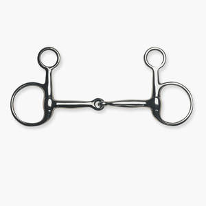 2025 Durable Eggbutt Snaffle Pinchless Copper Horse Bits con Moon Link 14mm - Product Image 3