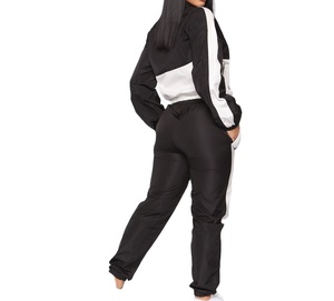 Conjunto de 2 Piezas Personalizado para Mujer 2025, Pantalones Harem y Chaqueta Cortavientos Transpirable, Chándal con Patrón Sólido para Invierno - Product Image 2