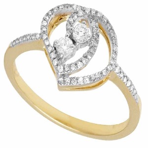 แหวนเพชรโมอิสสำหรับผู้หญิงดีไซน์แบบเกลียวหรูหราสำหรับครบรอบแต่งงานแบบสองโทนสีเงิน S925 - Product Image 4