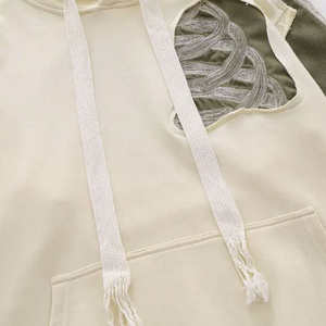 400 Gsm lavage à l'acide à capuche 100% coton lavage à l'acide sweats à capuche confortables hommes en détresse hiver lavage à l'acide sweats à capuche pour hommes - Product Image 3