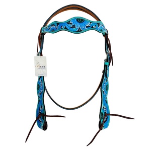 Premium Quality <b>Leather</b> Western Horse Headstall For Horse Riding Headstall <b>Leather</b> Colour Carving Hand <b>Tooled</b> At Factory Price - Product Image 1