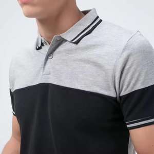 Venta al por mayor de alta calidad de verano de manga corta sólido en blanco liso de negocios logotipo personalizado de poliéster de algodón Polo de trabajo de los hombres - Product Image 3