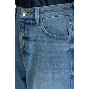 กางเกงยีนส์ Mom Fit รุ่น WM-JNS-WS25-006 ทรง Bootcut ระบายอากาศได้ดี ทรง Boyfriend & Cargo เอวสูง ไซส์ 2XL สำหรับผู้หญิง - Product Image 2