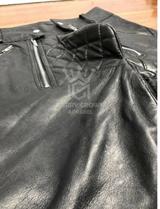 Pantalon droit pour homme en cuir véritable de haute qualité, taille mi-haute, en toile légère, tailles et couleurs personnalisables – Meilleures ventes - Product Image 6