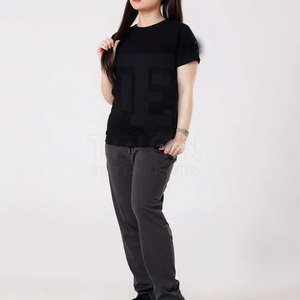 Camisetas de Mujer Más Vendidas, Camiseta con Logotipo Personalizado, Cuello Redondo, Manga Corta - Product Image 6