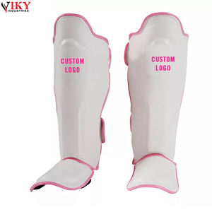 Protège-tibias sur mesure pour hommes en cuir, couleur unie, pour le kickboxing, le MMA et le Muay Thai - Protection des jambes - Product Image 3