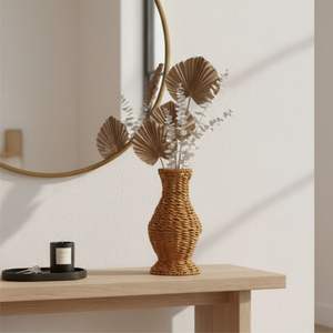 Vase TERA en écorce de bananier, artisanat - Product Image 4