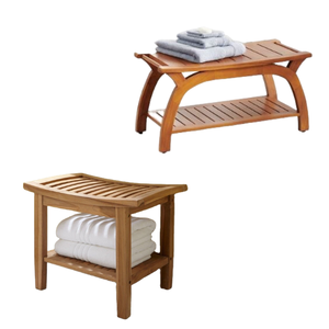 Accessoires de salle de bain de haute qualité chaise en bois design personnalisé pour la maison hôtel villa auberge fabriquée en Indonésie - Product Image 1