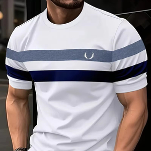 Fabricante directo 100% algodón camisetas de los hombres de calidad superior y duradero para uso al aire libre 260 gramos peso de la tela - Product Image 1