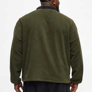 Sweat-shirt pour homme à col montant, fermeture zippée sur le devant, manches longues et poches latérales, service OEM, prix d'usine, matière respirante, 2026 - Product Image 6