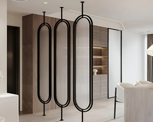 Divisor de habitación de vidrio moderno, diseño de partición de acero inoxidable 304 para decoración de sala de estar elegante, precio bajo