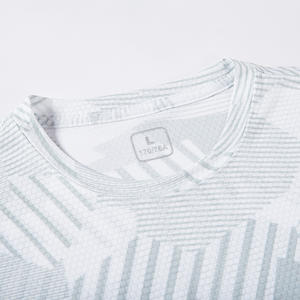 <b>Men's</b> Casual Crew Neck Short Sleeve T-<b>Shirt</b> Quick Drying Fitness Sports Polyester Jacquard Design Plus Size T-<b>Shirts</b> for <b>Men's</b> - Product Image 2