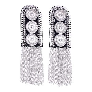 2025 Charreteras personalizadas Rango Hombro Marca Bordado Uniforme Personalizado Insignias para la venta en venta al por mayor - Product Image 5