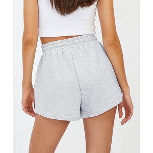 Short de sport d'été pour femme pour la course et le yoga pantalon de jogging décontracté à cinq points absorbant la sueur avec décoration à motif - Product Image 1