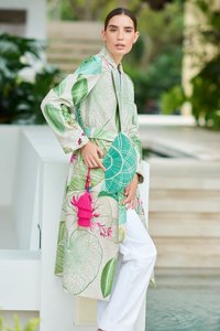 เสื้อคลุมคาฟตันแฟชั่นฤดูหนาวสุดหรูของ Kanya Libas ผ้าขนฟูแท้สำหรับผู้หญิง ผ้าลินินผสมฝ้ายและเรยอน - Product Image 5
