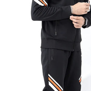 Ensemble de survêtement deux pièces pour homme, personnalisé, hiver 2024, décontracté, léger, à capuche, fermeture éclair, uni - Product Image 5