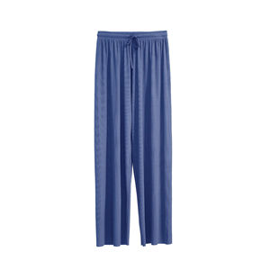 Pantalon décontracté d'été pour femme taille haute, qualité supérieure, coupe ample à jambes larges avec devant plat, idéal pour l'hiver, prix de gros - Product Image 1