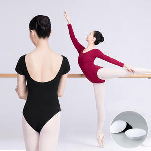 Justaucorps de gymnastique personnalisés pour filles, à manches longues, en coton et élasthanne, avec logo, pour l'entraînement et la danse, de haute qualité, avec taille élastique, pour enfants - Product Image 6