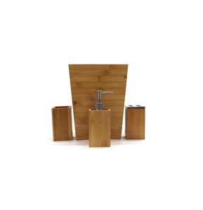 Ensemble de salle de bain moderne européen pour hôtel, vaisselle de table, best-seller, ensemble de salle de bain en bois à bas prix pour la maison et la cuisine - Product Image 5