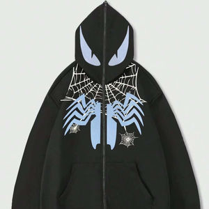 Sudaderas con capucha para hombre disponibles para comprar Streetwear Sudaderas con capucha holgadas para hombre Logotipo personalizado Sudaderas con capucha con cremallera para hombre Estampados de alta calidad - Product Image 1