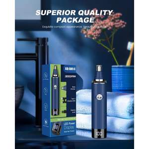 Recortadora de Vello Facial y de Cejas Profesional Recargable por USB, IPX7, con Pantalla LED, para Hombres y Mujeres, Indolora, para RV - Product Image 3