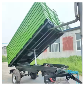 Remolque de volteo de doble eje con descuento, 14FT/20FT, para transporte de materiales pesados - Product Image 2