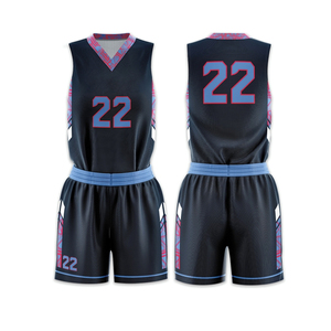 Uniformes de basket-ball personnalisé avec le nom de votre propre équipe Nouveau design personnalisé Uniforme de basket-ball de haute qualité pour unisexe - Product Image 1