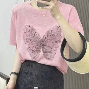 Sexy Bling Diamond Rhinestone T <b>Shirts</b> for Women Sequin Fashion Tops <b>Party</b> Clubwear Y2K Street Graphic Tees - Product Image 2