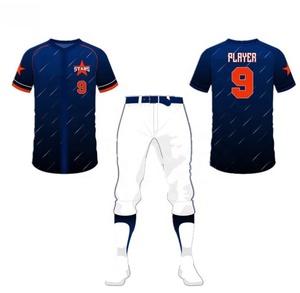 Maillot de baseball sublimé bon marché sur mesure avec pantalon vêtements de sport pour jeunes hommes ensembles d'uniformes de baseball vente en gros - Product Image 3