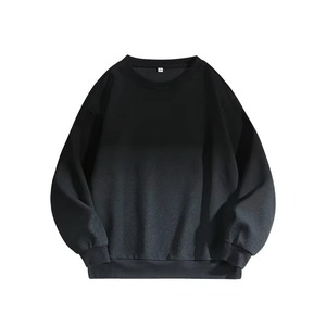 Mens Casual Neck Hoodie Breathable Comfortable Daily Wear Loose Fit Gradient Solid Color Winter Digital Printing Eco-Friendly - Product Image 2
