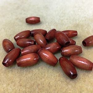 Perles en bois rouge de 12 mm en gros, forme ronde, motif cœur, design moderne de Pâques, produit artisanal indien - Product Image 2