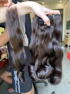 Extensiones de Cabello Humano Natural Vietnamita de Donante, Personalizables, en Rollo, con Longitud y Volumen, Tejido Único a Máquina - Product Image 1