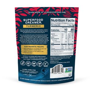 Crème à café au curcuma et à la noix de coco Laird Superfood Non-Dairy Original Superfood, sans gluten, sans OGM, végétalienne, 8 oz - Product Image 6