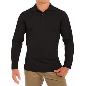Nouveau polo respirant à manches longues pour hommes Vente en gros OEM 100% coton Meilleure vente Qualité orientée vers l'exportation Logo personnalisé - Product Image 3