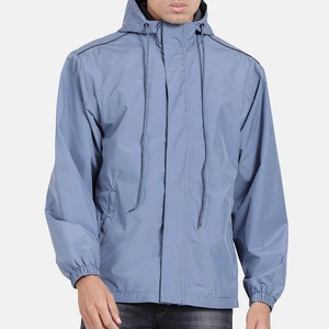 Hombres impermeable ligero al aire libre cortavientos de talla grande chaqueta reversible con OEM características personalizadas para ropa casual - Product Image 1