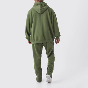 Chándales deportivos personalizados para hombre, entrenamiento informal, Jogging, Sudadera con capucha de invierno, pantalones de chándal, conjuntos de Jogger, carga sólida de talla grande transpirable - Product Image 2