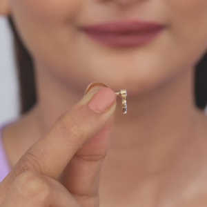 Pendientes Cubic Glow Gold Diamond - Product Image 2