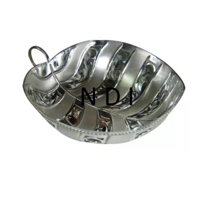 ชามโลหะเคลือบเงินสำหรับใส่ผักหรือผลไม้ตกแต่งทำด้วยมือชามโลหะสำหรับใส่ผักหรือผลไม้ - Product Image 1